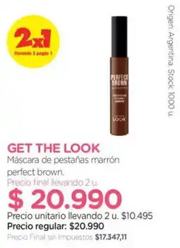Farmacity Look mascara de pestañas marrón perfect brown oferta
