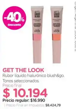 Farmacity Get the look rubor líquido hialurónico blush&go oferta