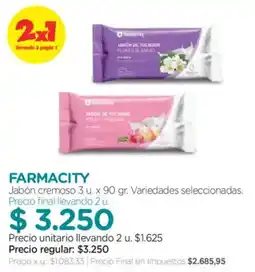 Farmacity Farmacity jabón cremoso oferta