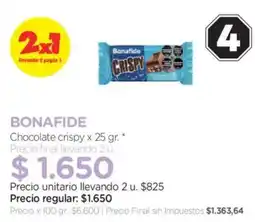 Farmacity Bonafide chocolate crispy oferta