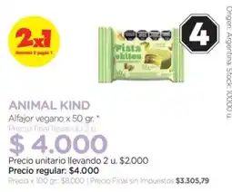 Farmacity Animal kind alfajor vegano oferta