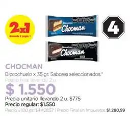 Farmacity Chocman bizcochuelo oferta