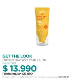 Farmacity Get the look protector solar facial fps40 oferta