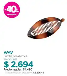 Farmacity Wav broche con dientes oferta