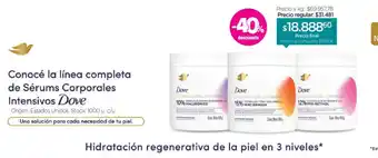 Dove serums corporales intensivos