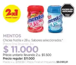 Farmacity Mentos chicles frutilla oferta