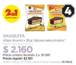 Farmacity Vauquita alfajor de arroz oferta