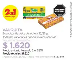 Farmacity Vauquita bocaditos de dulce de leche oferta