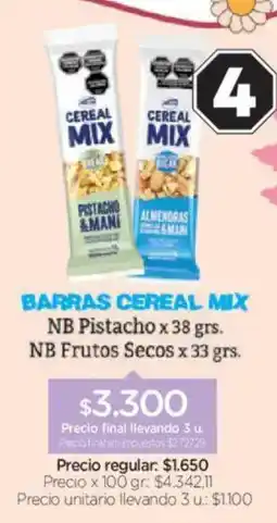 Farmacity Cereal mix barras oferta