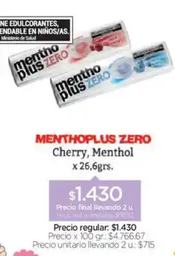 Farmacity Mentho Plus Zero oferta