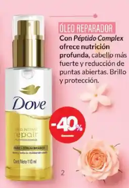 Farmacity Dove óleo reparador oferta