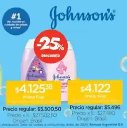 Farmacity Johnson's baby oferta
