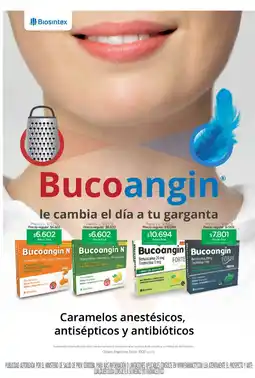 Farmacity Bucoangin caramelos anestésicos antisépticos y antibióticos oferta