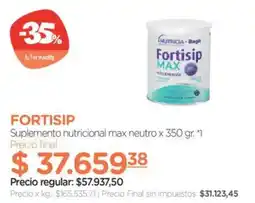 Farmacity Nutricia fortisip max oferta