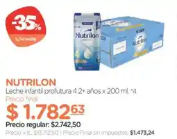 Farmacity Nutrilon leche infantil profutura 4 2+ años oferta