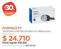 Farmacity Farmacity tensiómetro aneroide standard con estetoscopio oferta