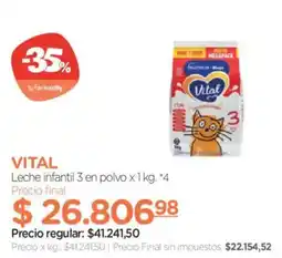 Farmacity Vital leche infantil 3 en polvo oferta