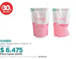 Farmacity Viasek jabón líquido íntimo oferta