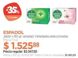 Farmacity Espadol jabón oferta