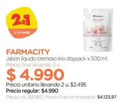 Farmacity Farmacity jabón líquido cremoso lirio doypack oferta