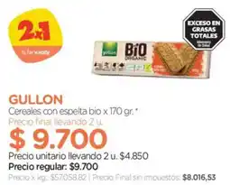 Farmacity Gullon cereales con espelta bio oferta