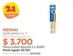 Farmacity Meraki cepillo dental oferta