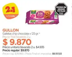 Farmacity Gullon galletas chip chocolate oferta