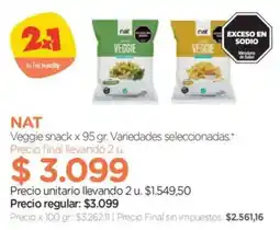 Farmacity Nat veggie snack oferta