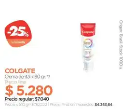 Farmacity Colgate crema dental oferta