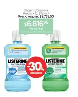 Farmacity Listerine antisarro anticaries oferta