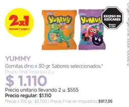 Farmacity Yummy gomitas dino oferta