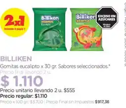 Farmacity Billiken gomitas eucalipto oferta