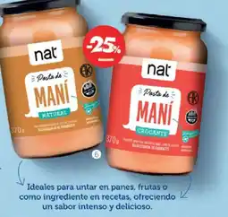 Farmacity Nat pasta de maní oferta