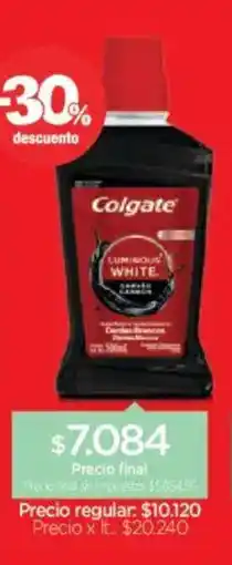 Farmacity Colgate luminous white oferta