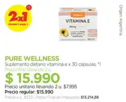 Farmacity Pure wellness suplemento dietario vitamina e oferta