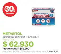 Farmacity Metasitol sobrepeso controller oferta
