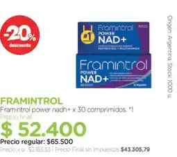 Farmacity Framintrol framintrol power nad+ oferta