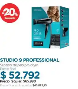 Farmacity Studio 9 professional secador de pelo pro dryer oferta