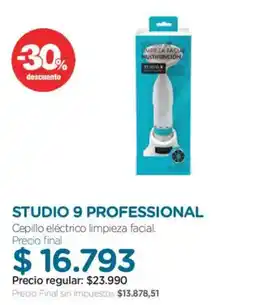 Farmacity Studio 9 professional cepillo eléctrico limpieza facial oferta