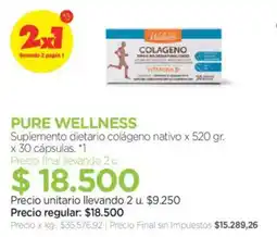 Farmacity Pure wellness colágeno nativo oferta