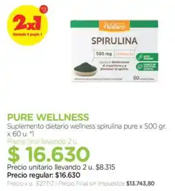 Farmacity Pure wellness spirulina pure oferta