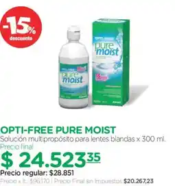 Farmacity Opti-free pure moist oferta