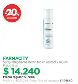Farmacity Farmacity spray refrigerante efecto frio en aerosol oferta