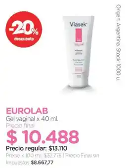 Farmacity Eurolab gel vaginal oferta