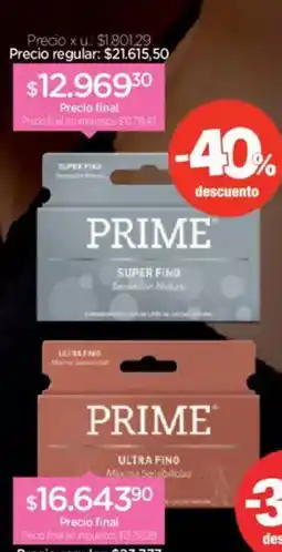 Farmacity Prime super fino oferta