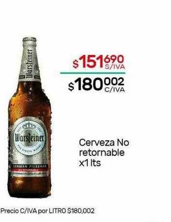 Nini Mayorista Warsteiner Cerveza No Retornable oferta