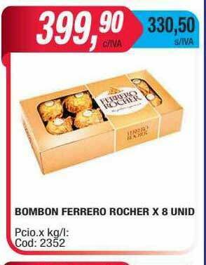 Maxiconsumo Bombon Ferrero Rocher X 8 Unid oferta