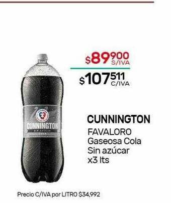 Nini Mayorista Cunnington Favaloro Gaseosa Cola Sin Azúcar oferta