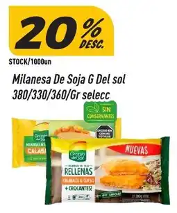 Supermercados Comodin Milanesa de soja g del sol oferta