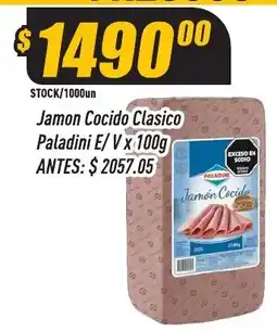 Supermercados Comodin Paladini jamon cocido clasico oferta